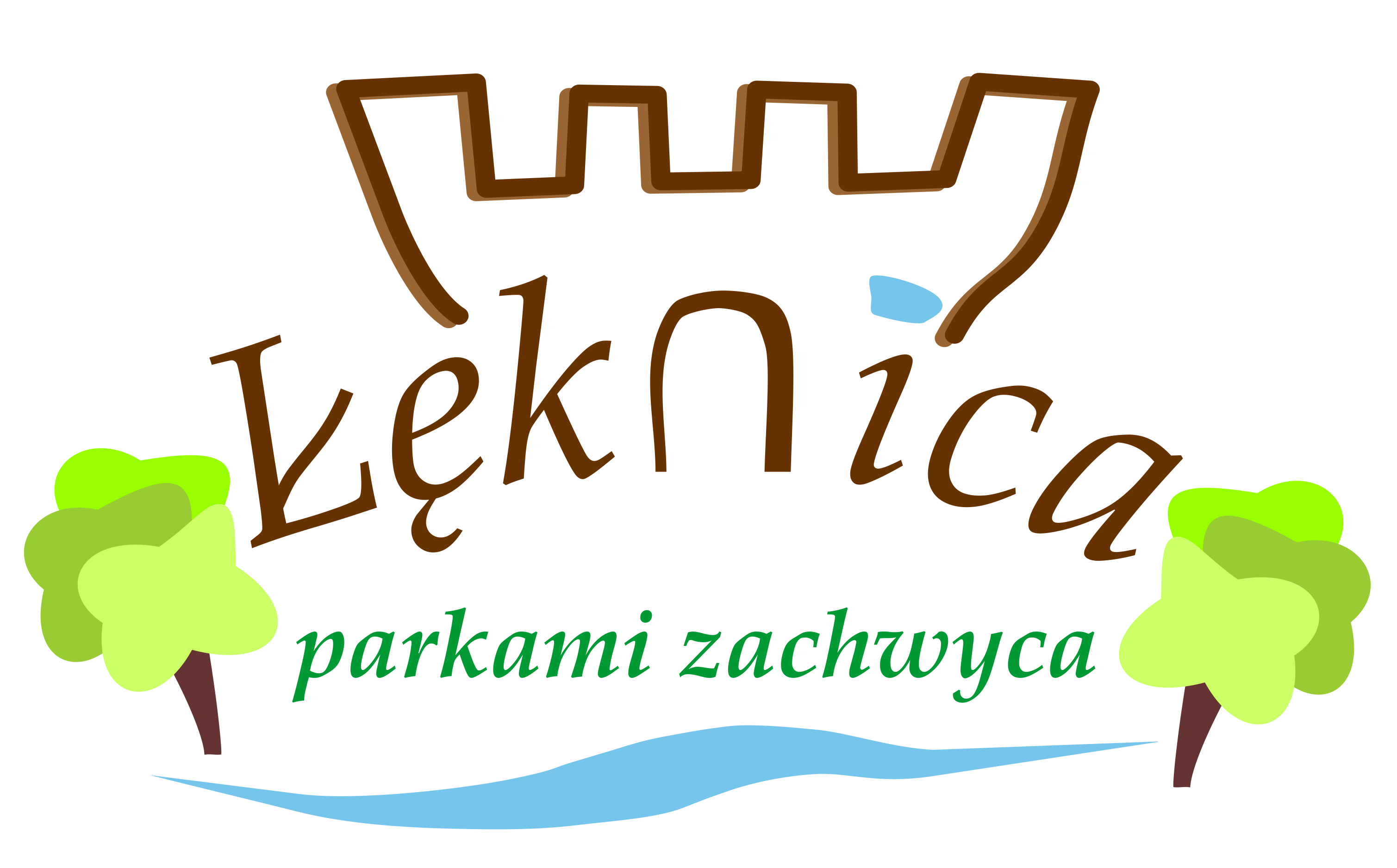 Logo Łęknica Parkami zachwyca
